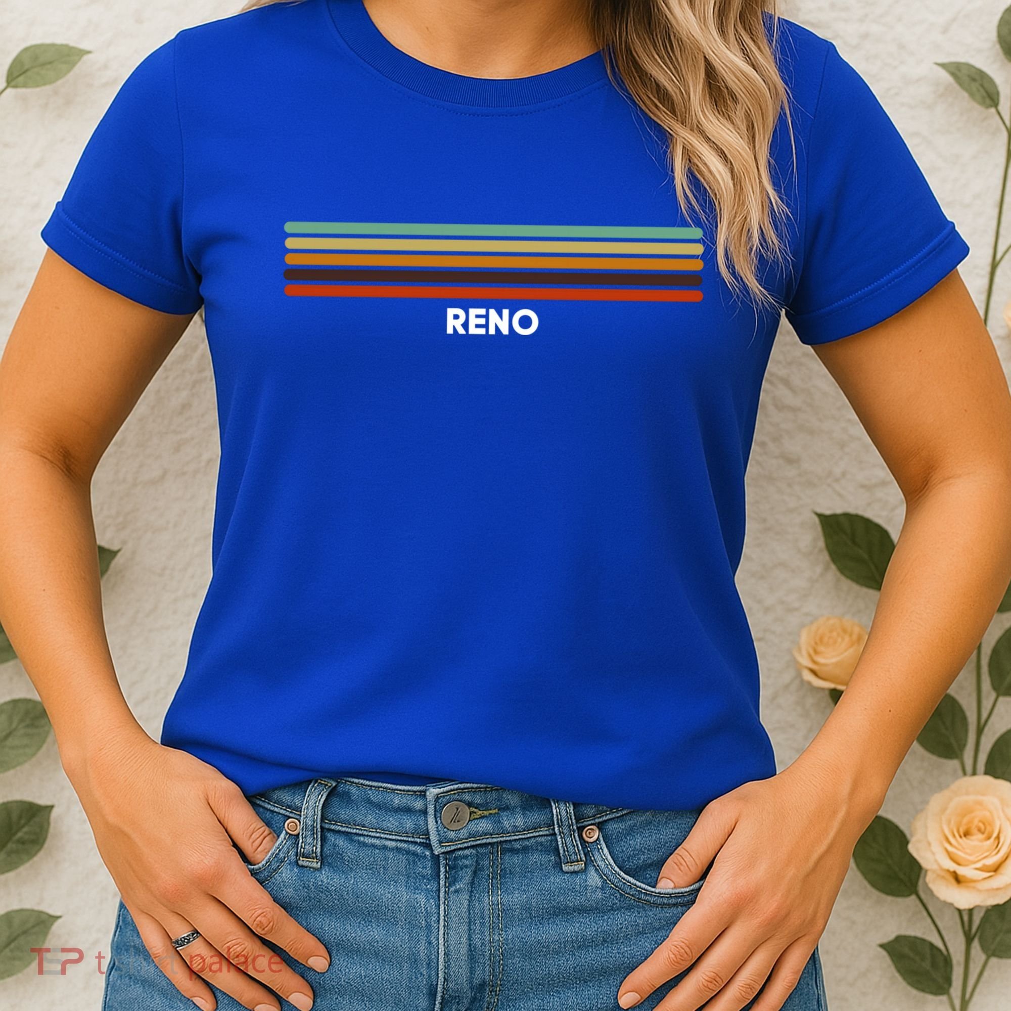 Reno Nevada Nv Us Cities Of America Retro Gift Women's T-Shirt