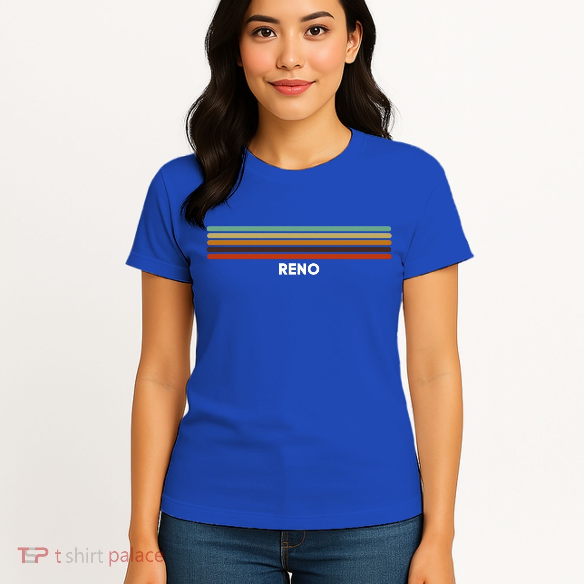 Reno Nevada Nv Us Cities Of America Retro Gift Women's T-Shirt