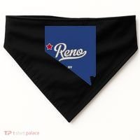 Reno Nevada NV Map USA-Made Doggie Bandana thumb 0