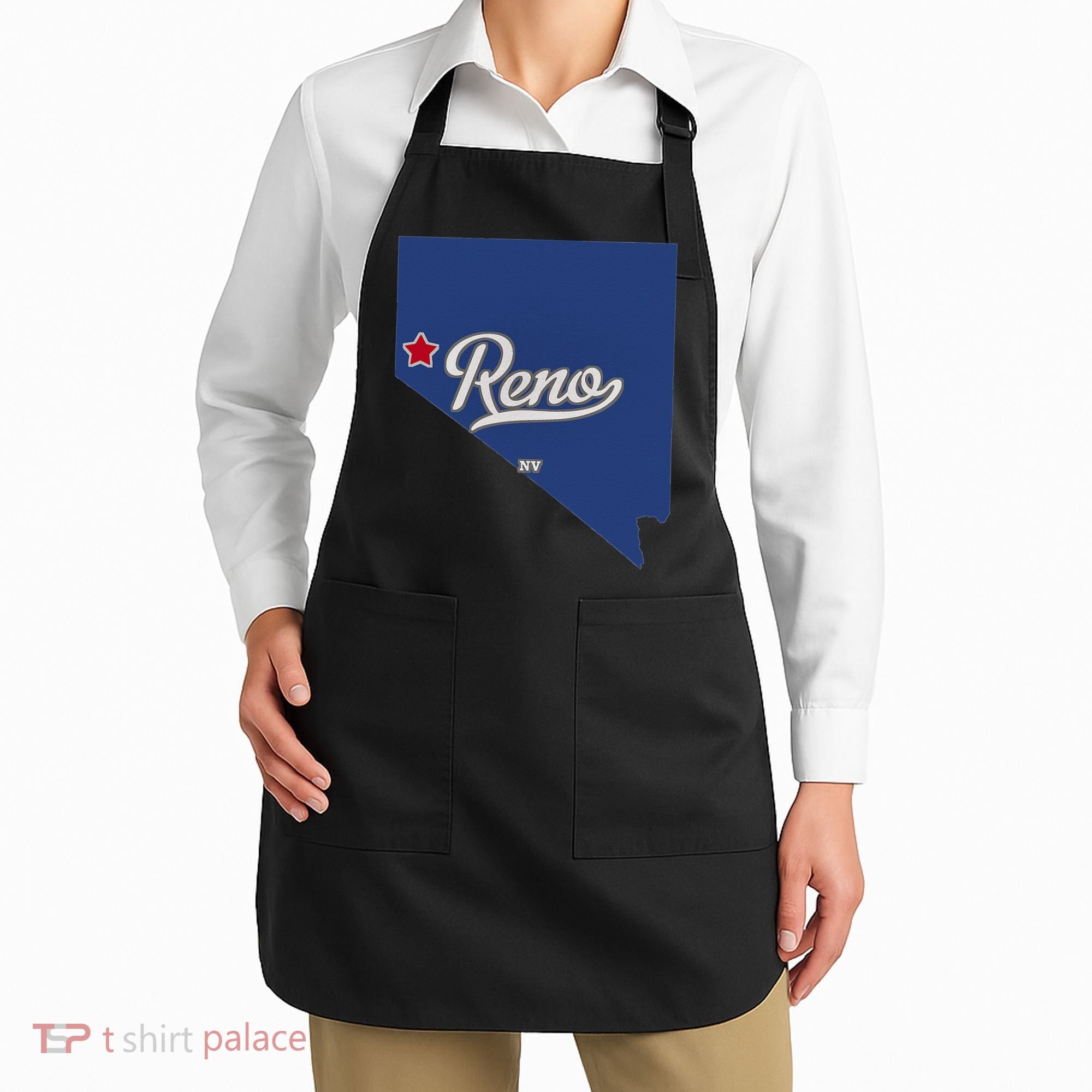 Reno Nevada NV Map Apron