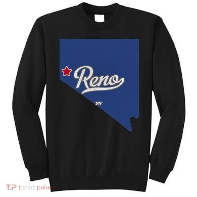 Reno Nevada NV Map Sweatshirt
