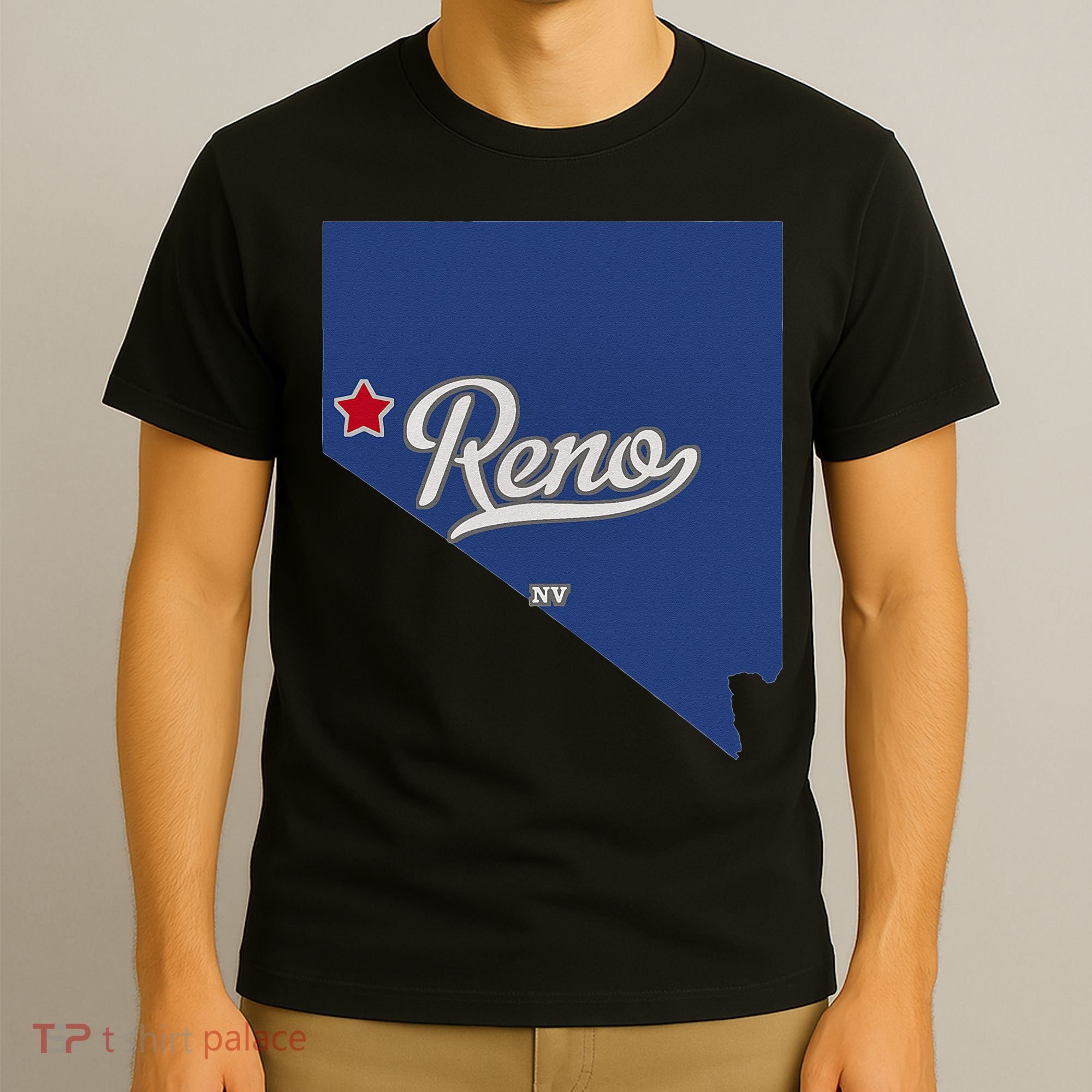 Reno Nevada NV Map T-Shirt