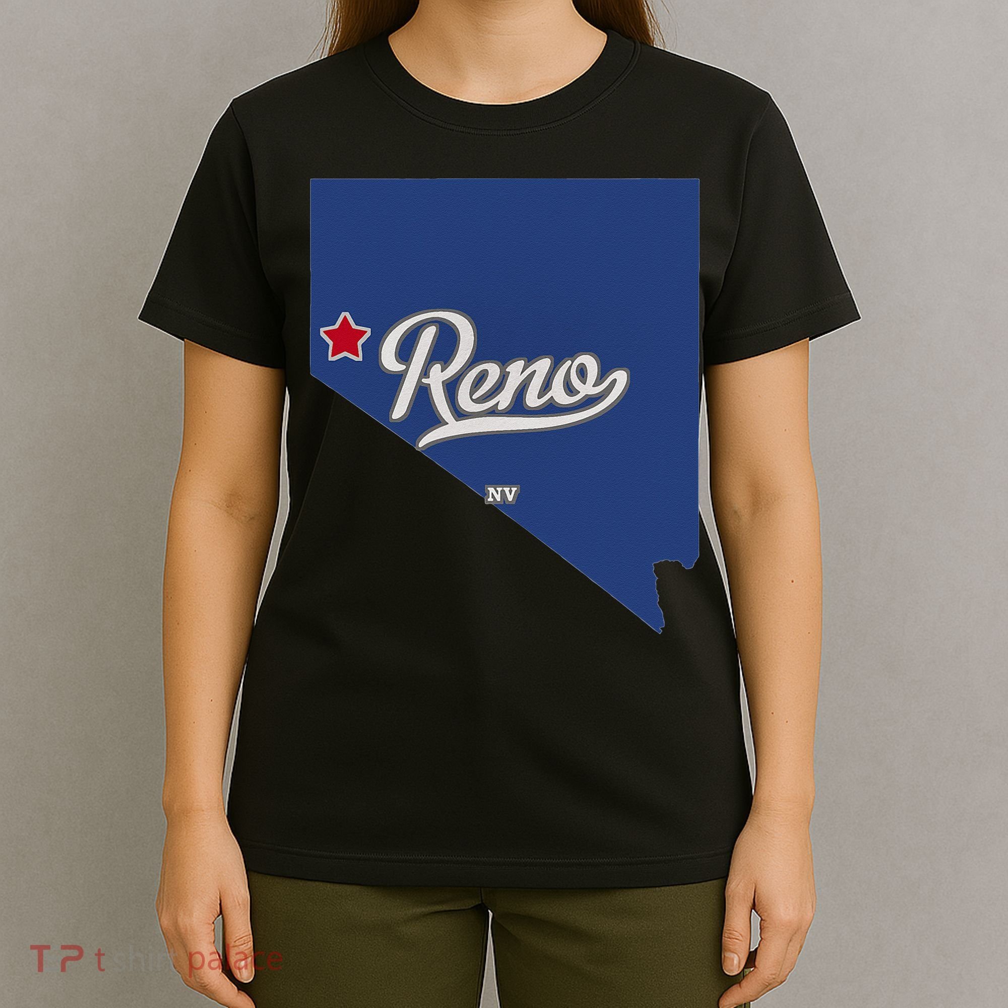 Reno Nevada NV Map T-Shirt