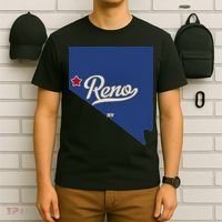 Reno Nevada NV Map T-Shirt thumb 6