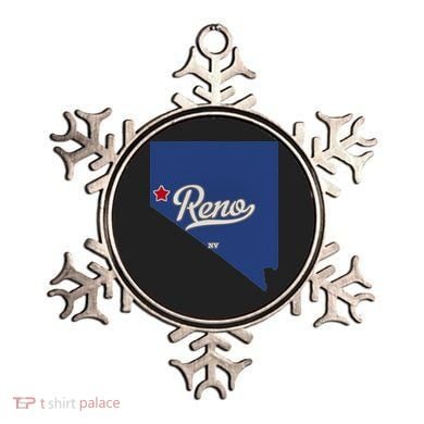 Reno Nevada NV Map Ornament