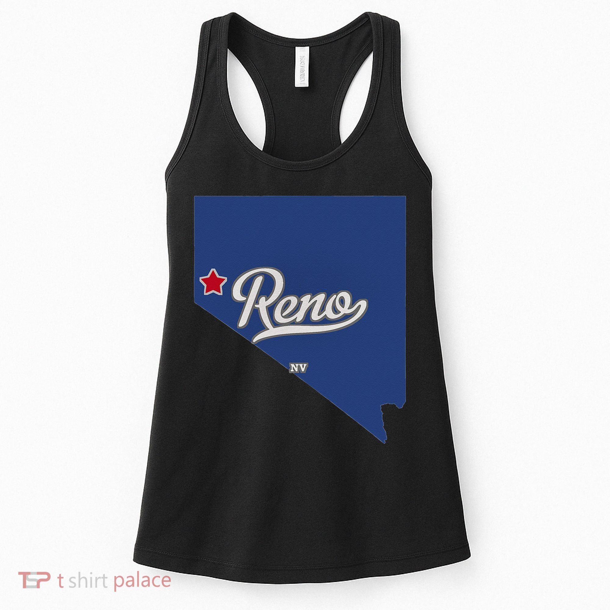 Reno Nevada NV Map Women's Tank Top