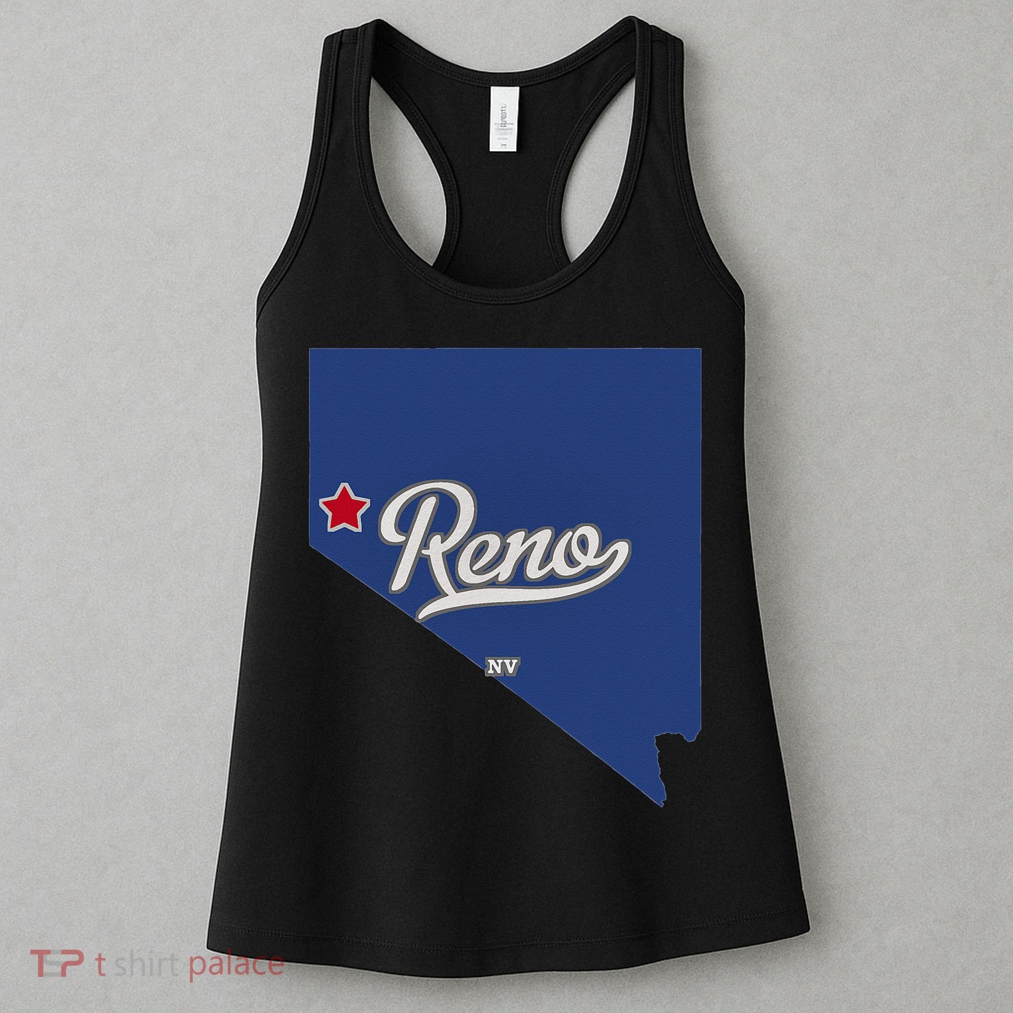 Reno Nevada NV Map Women's Tank Top