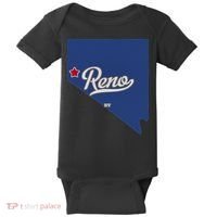 Reno Nevada NV Map Baby Bodysuit thumb 0