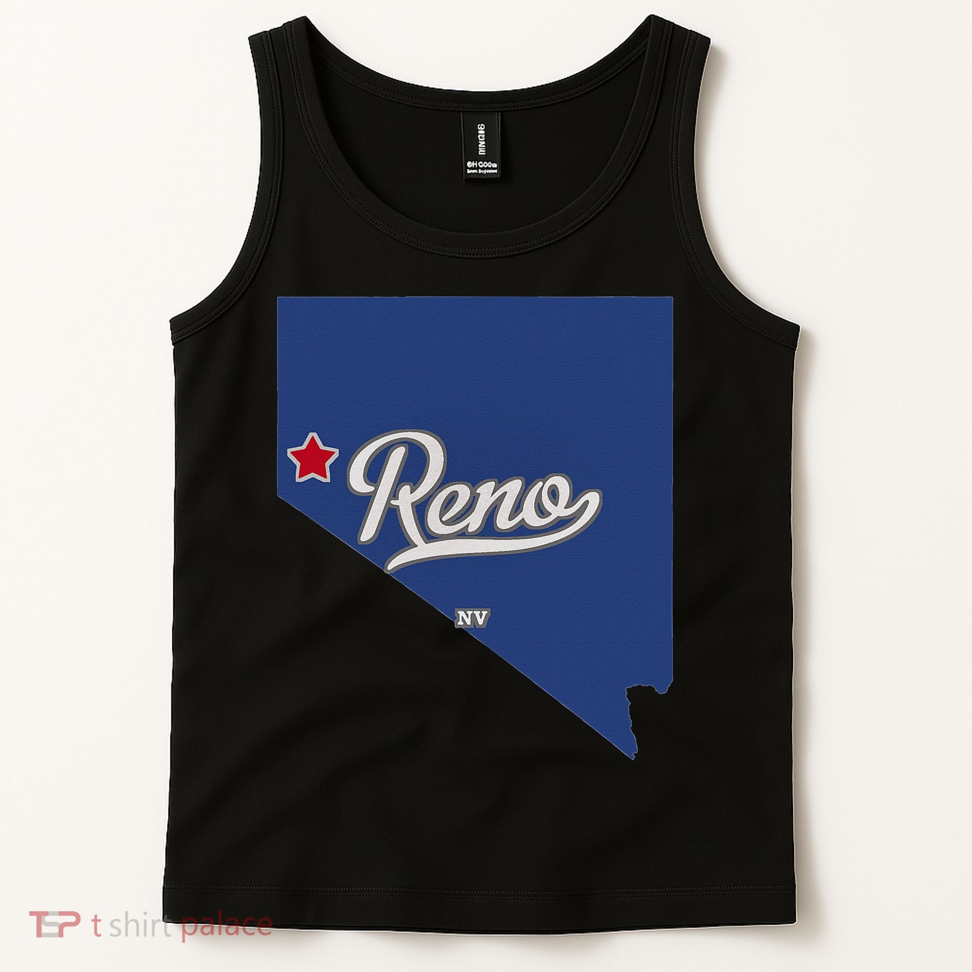 Reno Nevada NV Map Tank Top