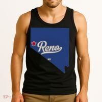 Reno Nevada NV Map Tank Top thumb 3