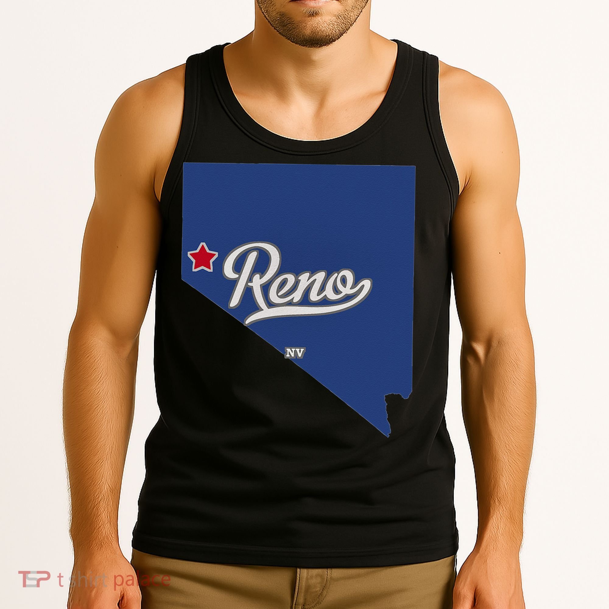 Reno Nevada NV Map Tank Top