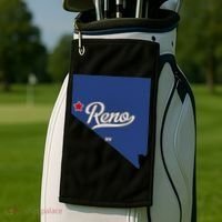 Reno Nevada NV Map Golf Towel thumb 2