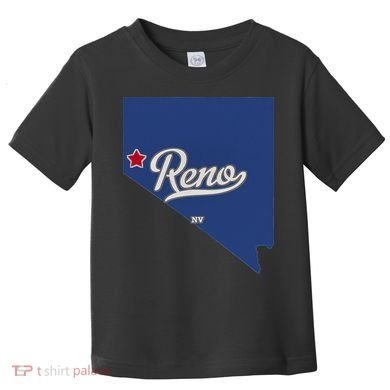 Reno Nevada NV Map Toddler T-Shirt