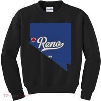 Reno Nevada NV Map Kids Sweatshirt thumb 0