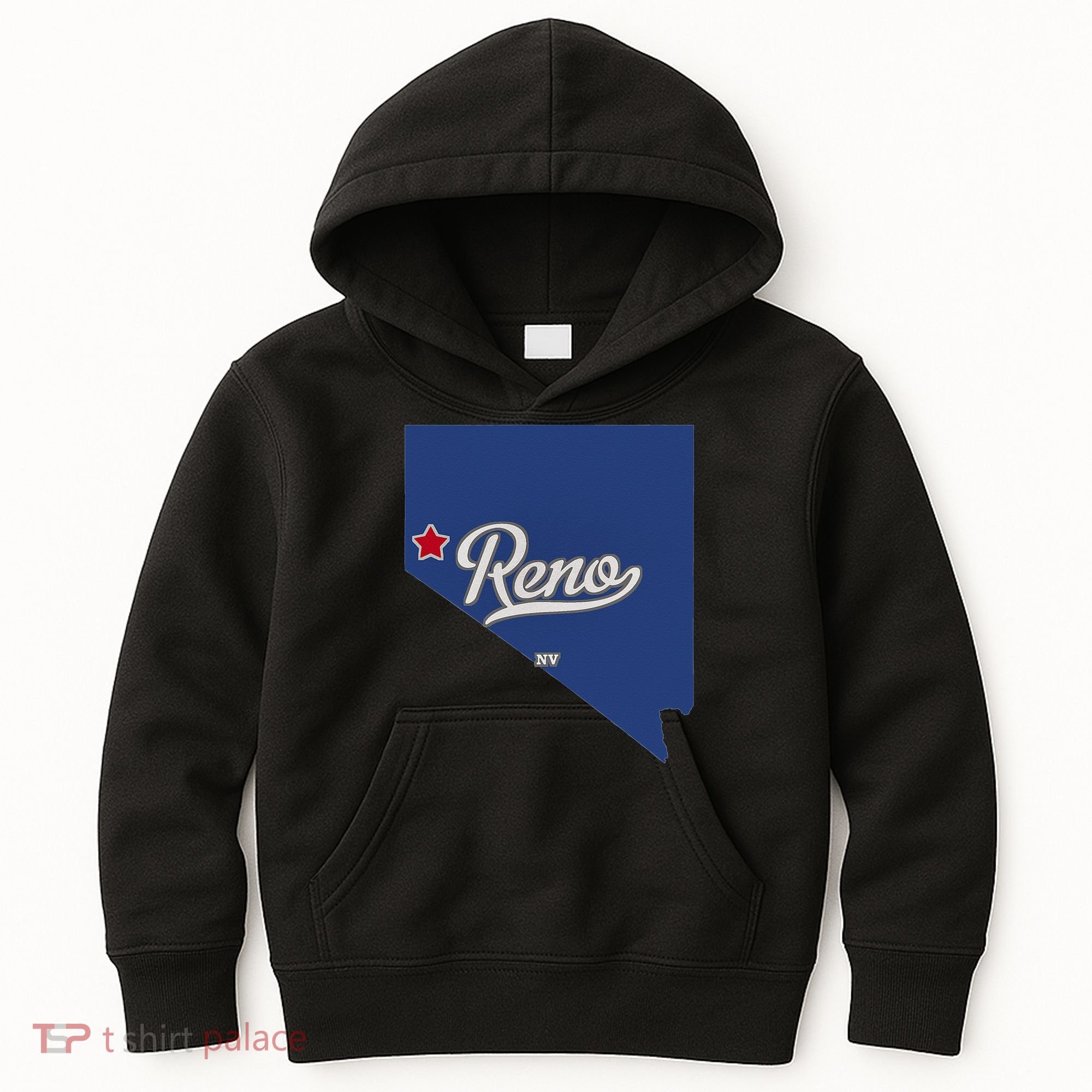 Reno Nevada NV Map Kids Hoodie