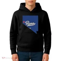 Reno Nevada NV Map Kids Hoodie thumb 4