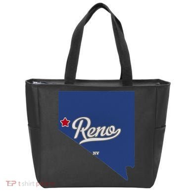 Reno Nevada NV Map Tote Bag