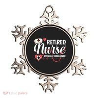 Retired Nurse Officially Discharged Retirement Party Gift Ornament thumb 0