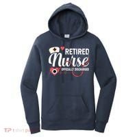 Retired Nurse Officially Discharged Retirement Party Gift Women's Hoodie thumb 0