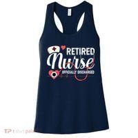 Retired Nurse Officially Discharged Retirement Party Gift Women's Tank Top thumb 0