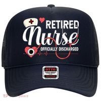 Retired Nurse Officially Discharged Retirement Party Gift Hat thumb 0