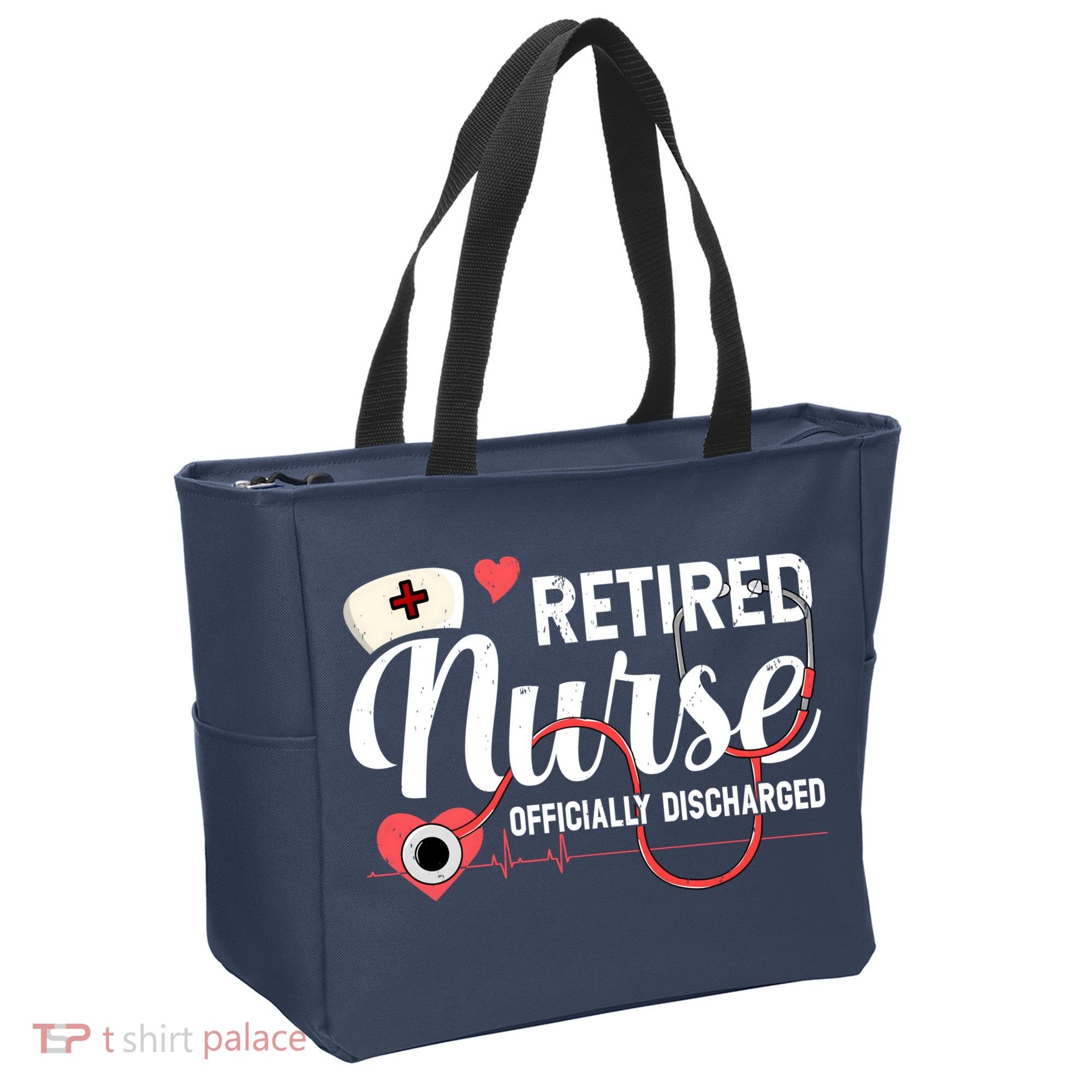 Retired Nurse Officially Discharged Retirement Party Gift Tote Bag