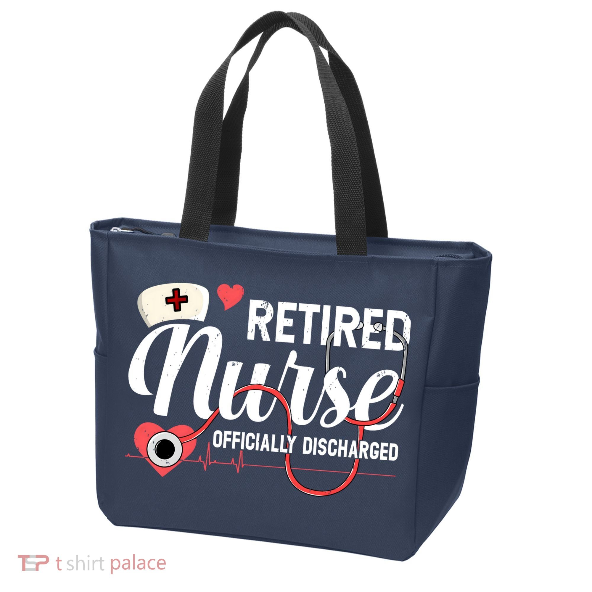 Retired Nurse Officially Discharged Retirement Party Gift Tote Bag