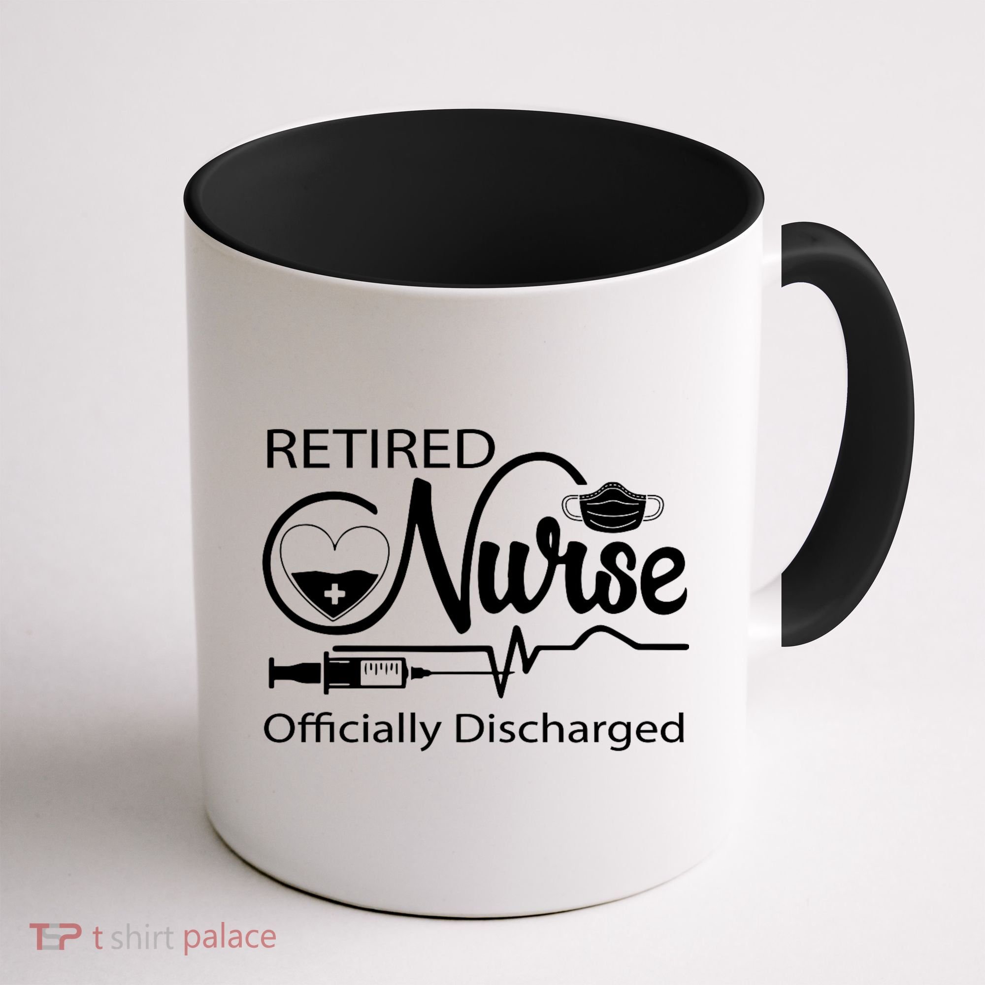 Retired Nurse Officially Discharged Retirement Party Gift Coffee Mug