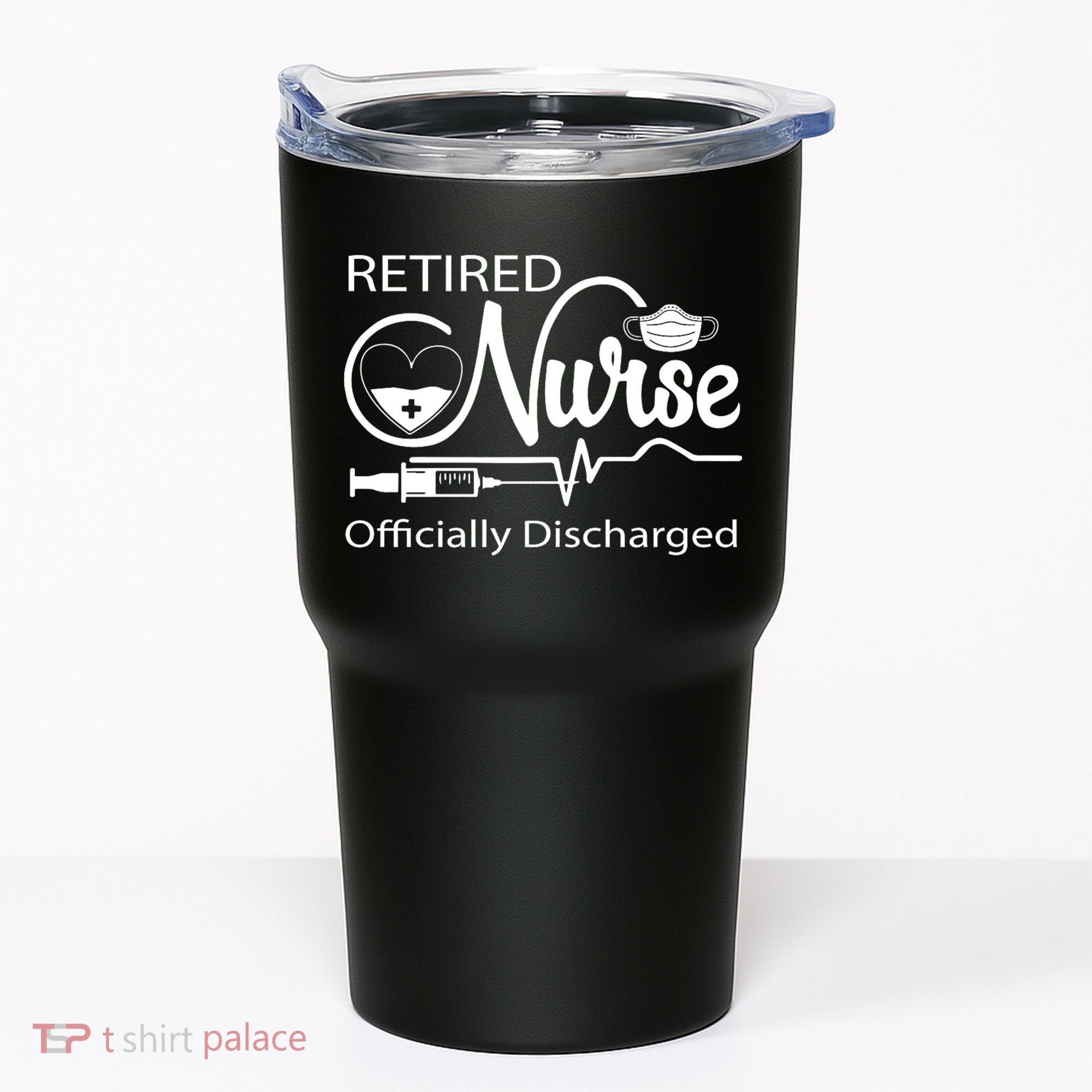 Retired Nurse Officially Discharged Retirement Party Gift Tumbler