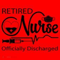 Retired Nurse Officially Discharged Retirement Party Gift Santa Hat thumb 1