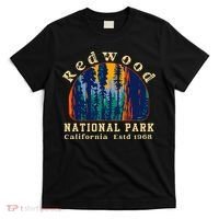 Redwood National Park California Retro Vintage Camping T-Shirt thumb 0