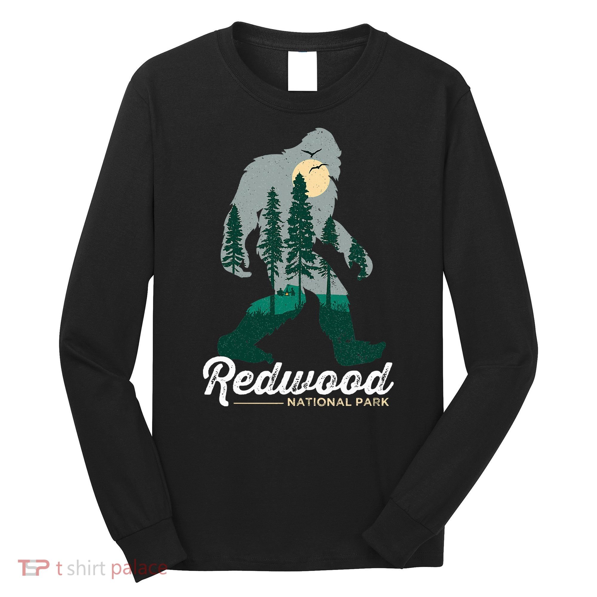 Redwood National Park Camping Bigfoot National Park Long Sleeve Shirt
