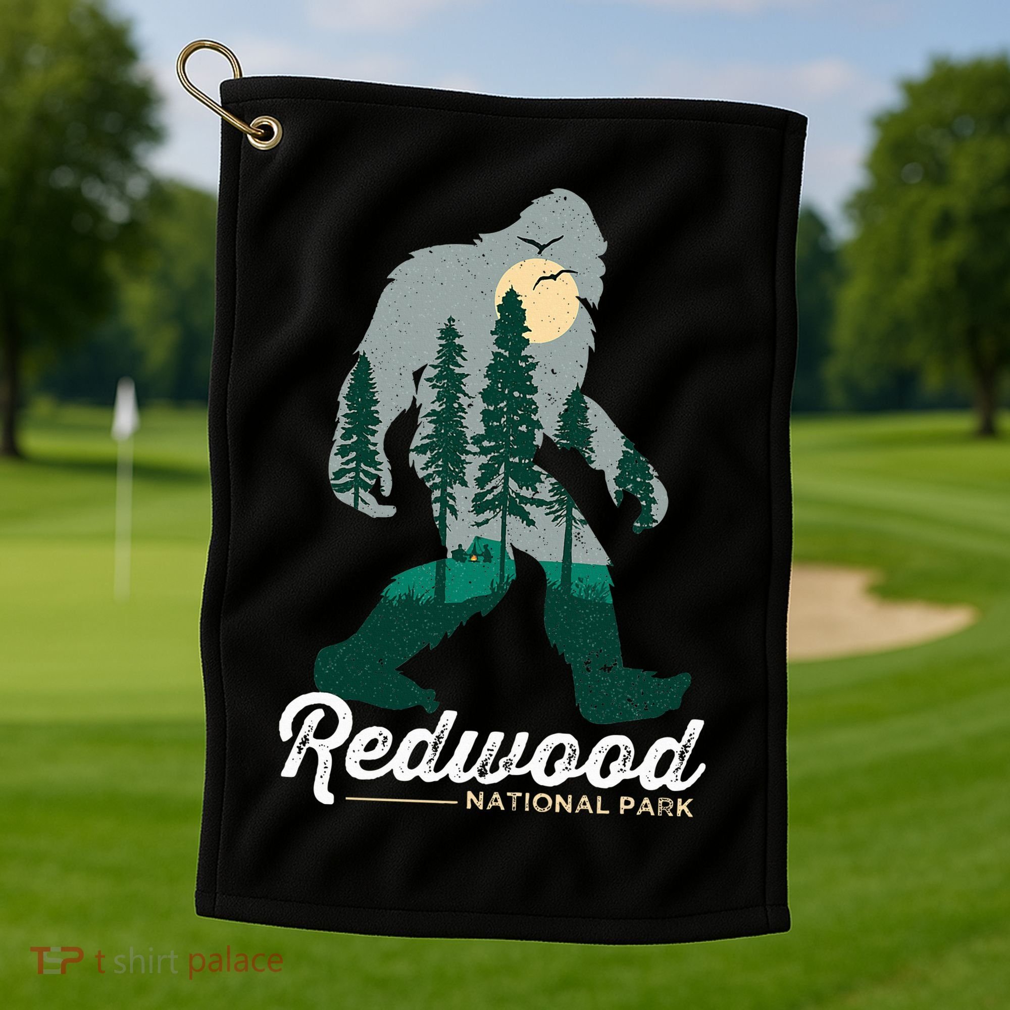 Redwood National Park Camping Bigfoot National Park Golf Towel
