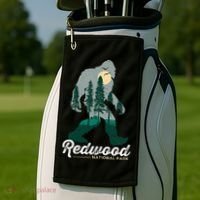 Redwood National Park Camping Bigfoot National Park Golf Towel thumb 2