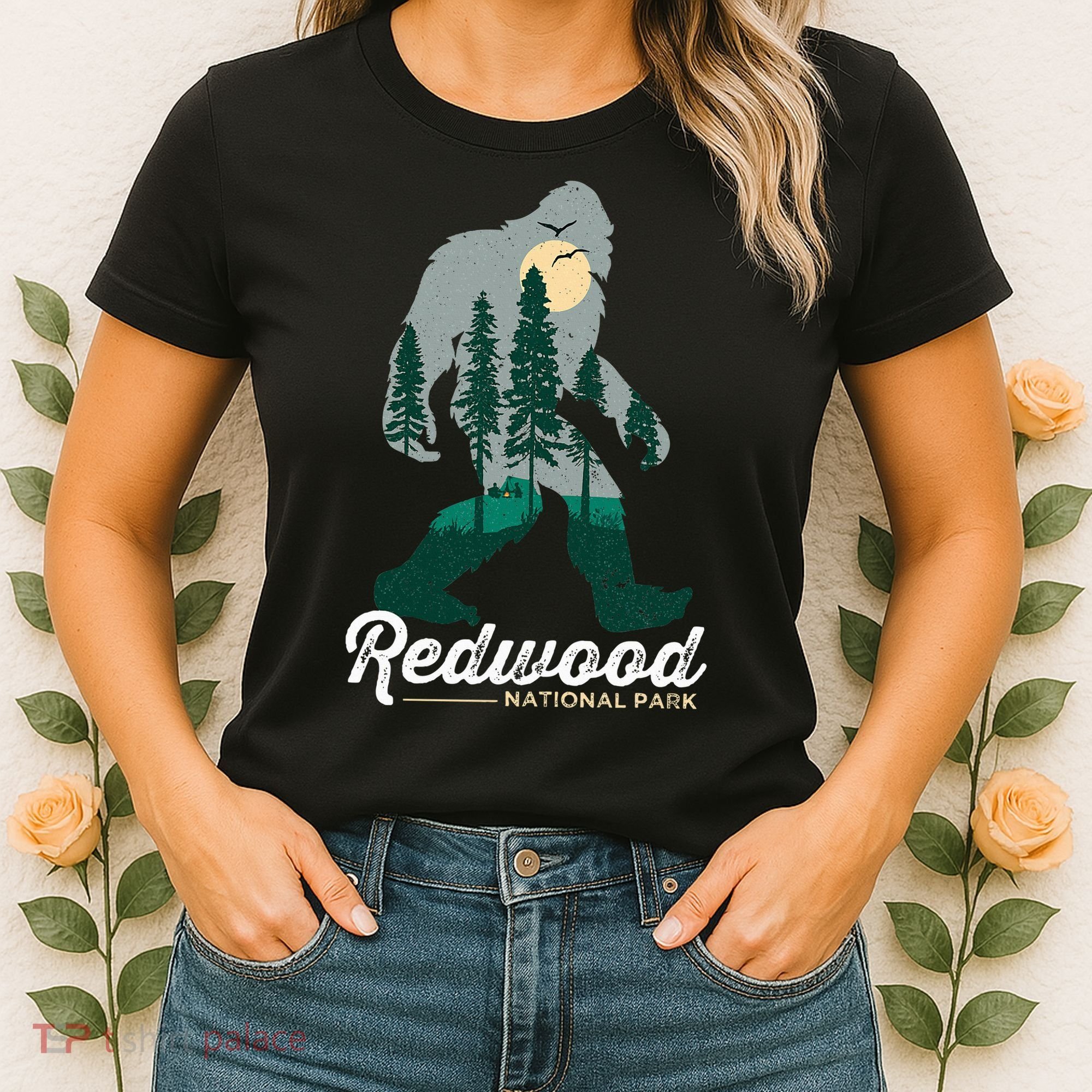 Redwood National Park Camping Bigfoot National Park Women's T-Shirt
