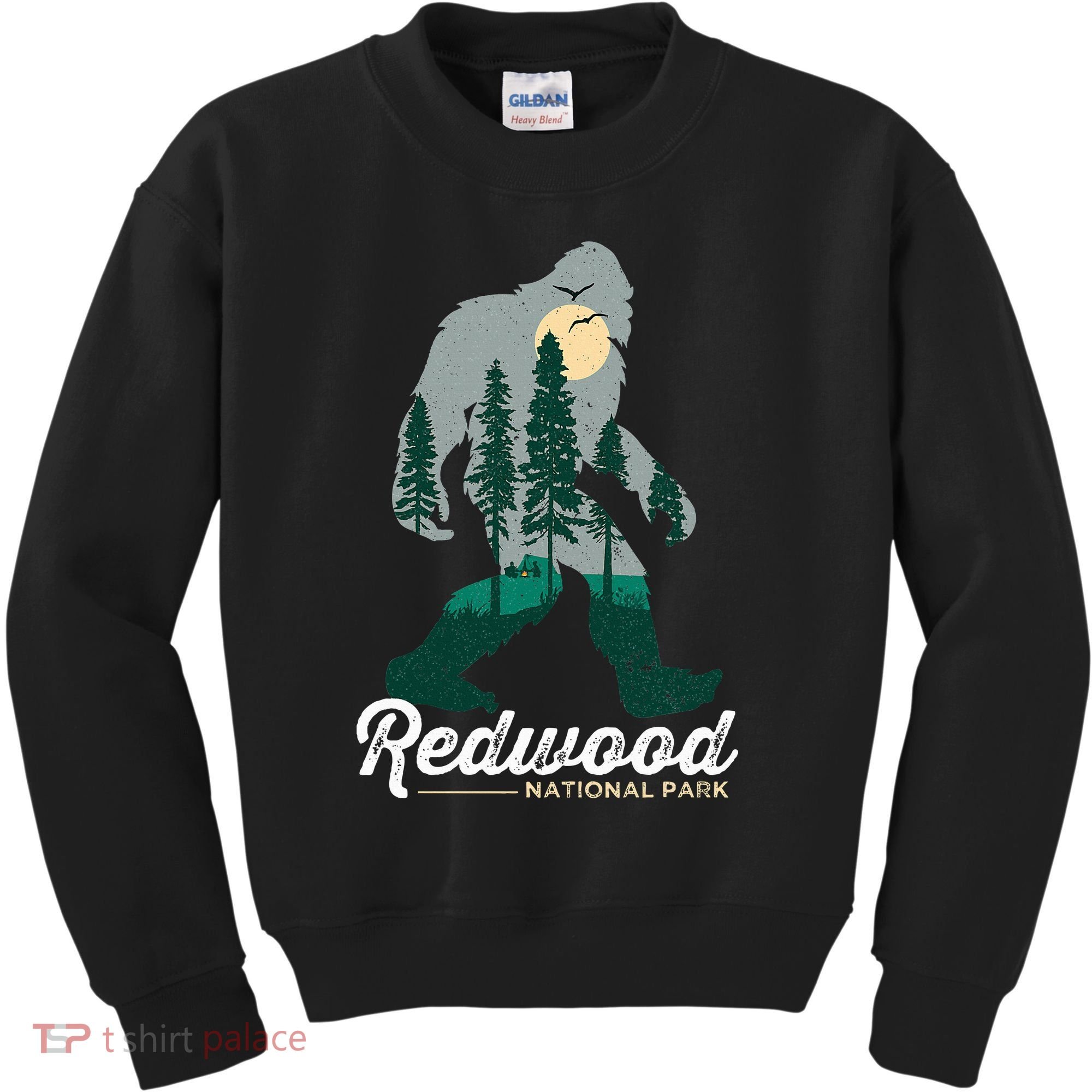 Redwood National Park Camping Bigfoot National Park Kids Sweatshirt