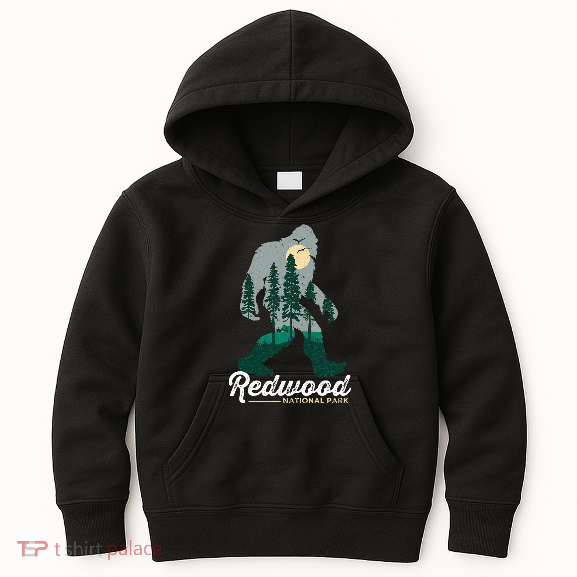 Redwood National Park Camping Bigfoot National Park Kids Hoodie