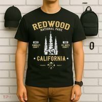 Redwood National Park , Redwood Forest US Nationalpark T-Shirt thumb 6