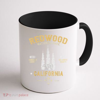 Redwood National Park , Redwood Forest US Nationalpark Coffee Mug back