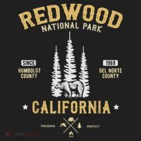 Redwood National Park , Redwood Forest US Nationalpark Beanie thumb 2