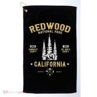 Redwood National Park  Redwood Forest Us Nationalpark Golf Towel thumb 0