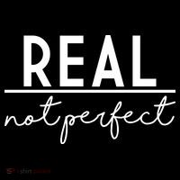 Real Not Perfect Positive Quote Women's Hoodie thumb 2