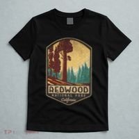 Redwood National Parks California Vintage Hiking Tree Nature T-Shirt thumb 5