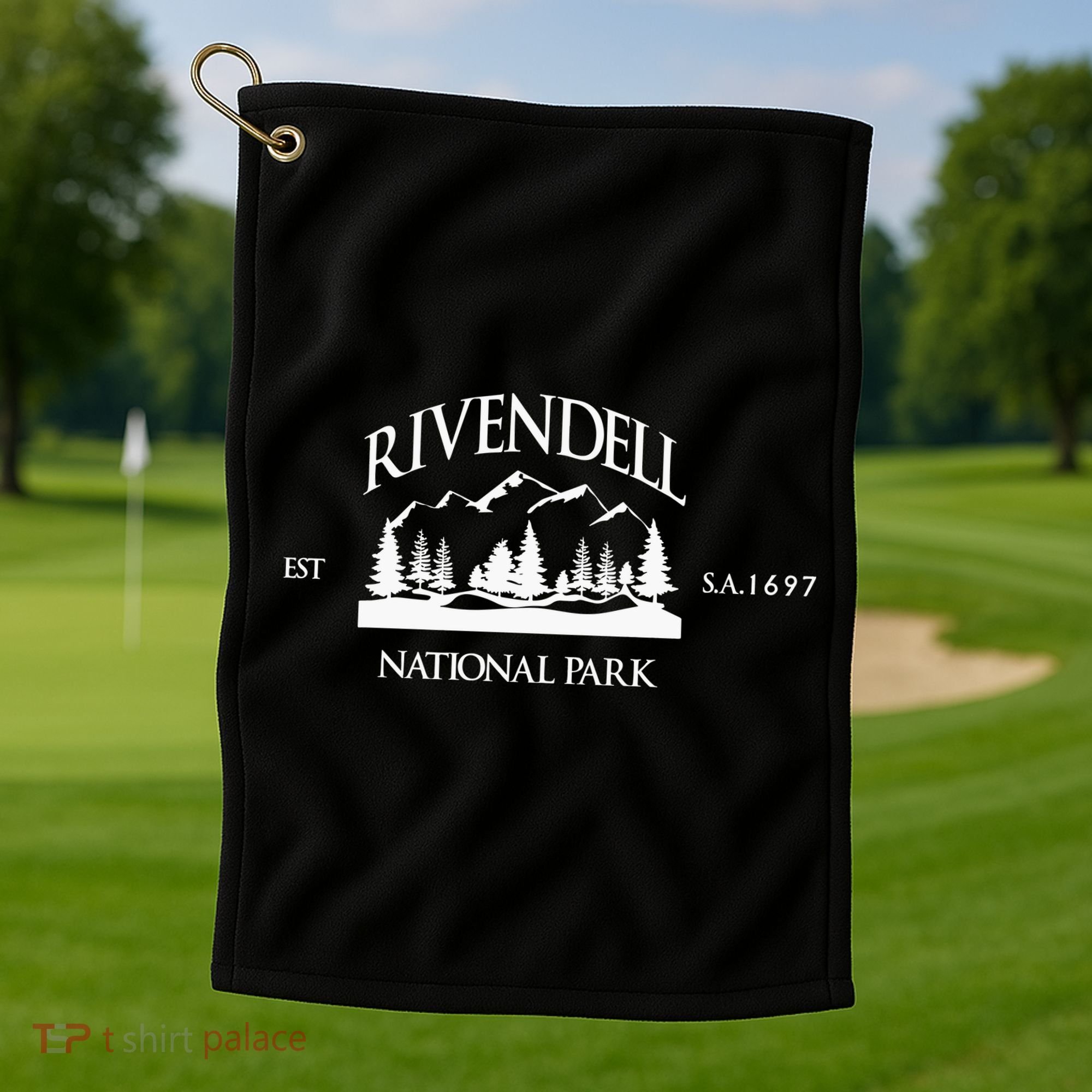 Rivendell National Park Lotr Golf Towel