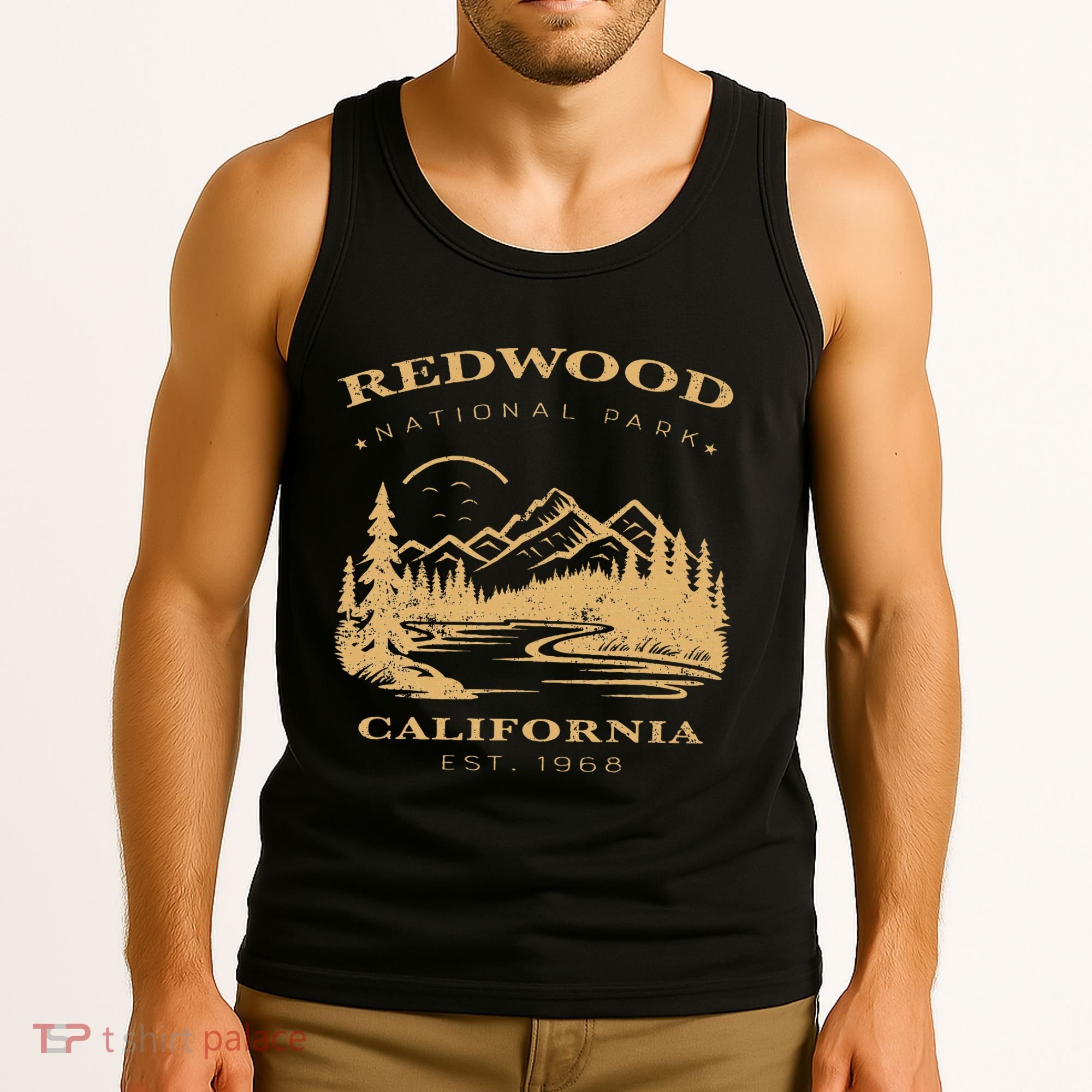 Redwood National Park Hiking Camping Tank Top