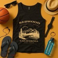 Redwood National Park Hiking Camping Tank Top thumb 4