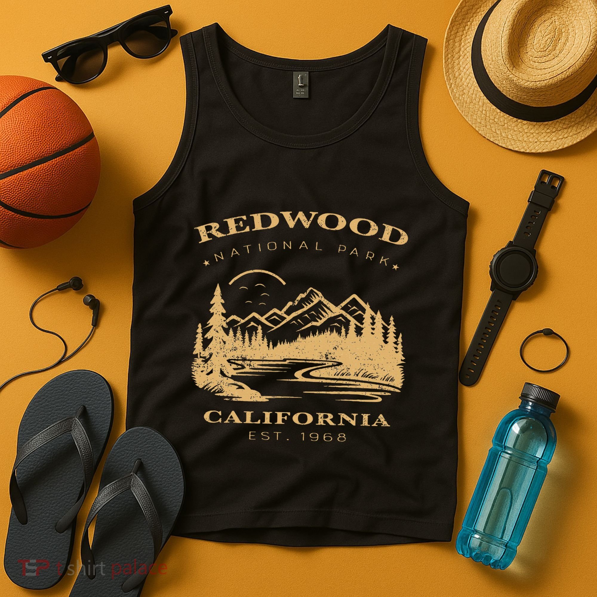 Redwood National Park Hiking Camping Tank Top