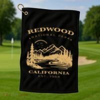 Redwood National Park Hiking Camping Golf Towel thumb 1