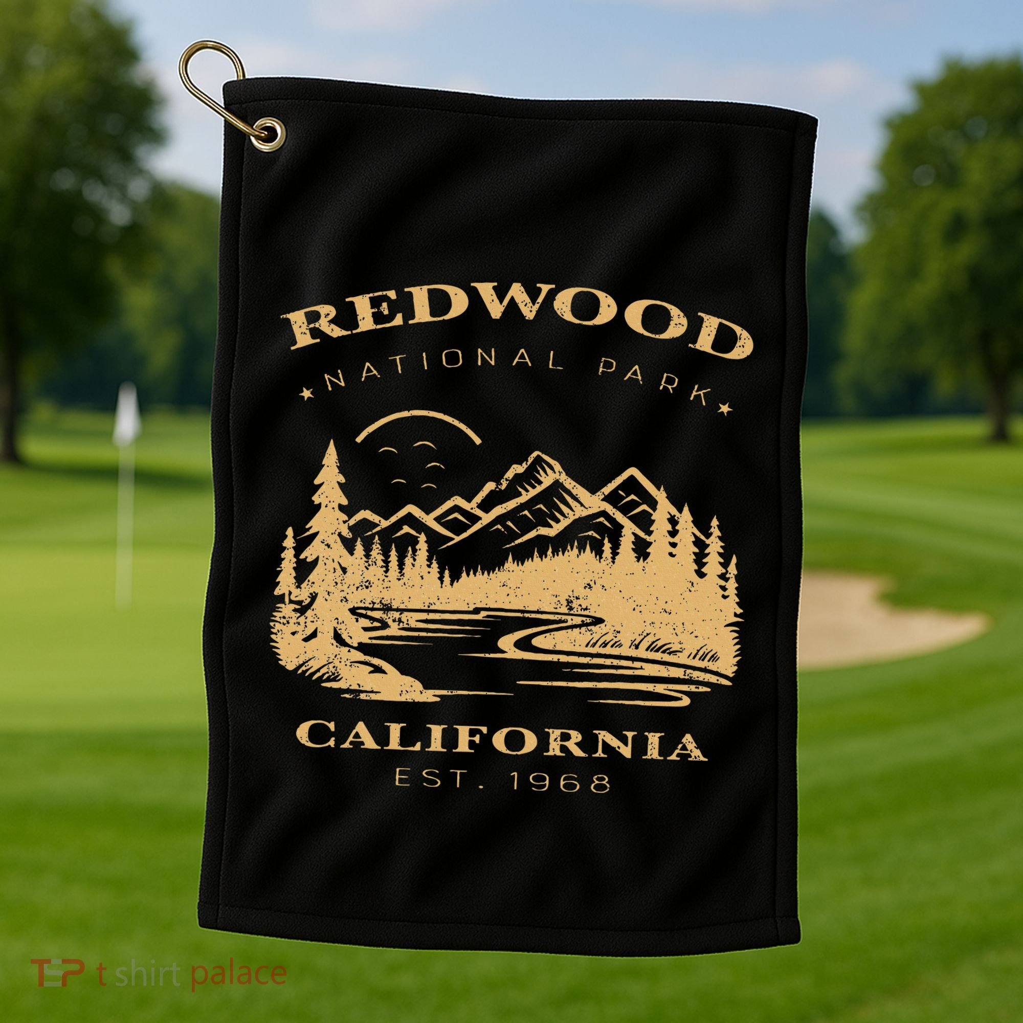 Redwood National Park Hiking Camping Golf Towel