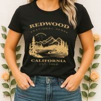 Redwood National Park Hiking Camping Women's T-Shirt thumb 2